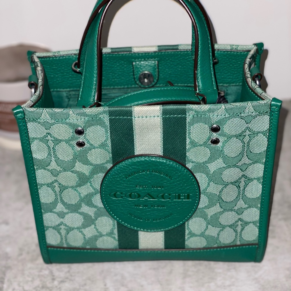 Coach Green Tote Bag